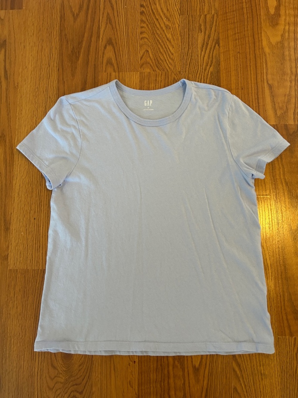 GAP Women’s Light Blue/Purple Crew Neck T-Shirt